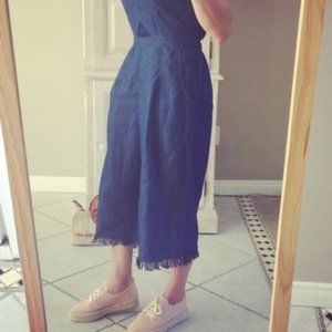 Unique 💙Frayed Culotte jumpsuit